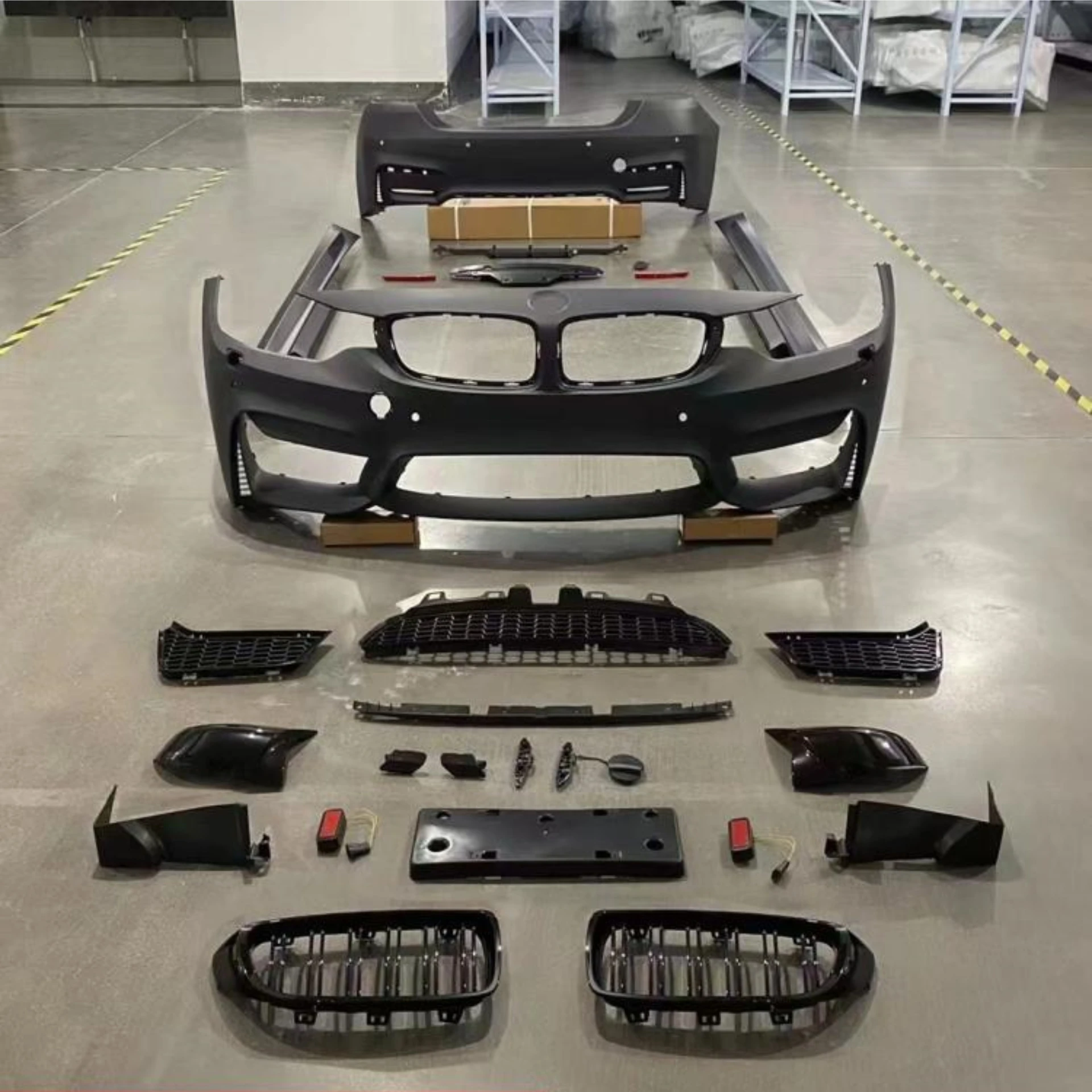 Body Kit Front Rear Bumper Engine Cover Grill Assembly for BMW 4 Series