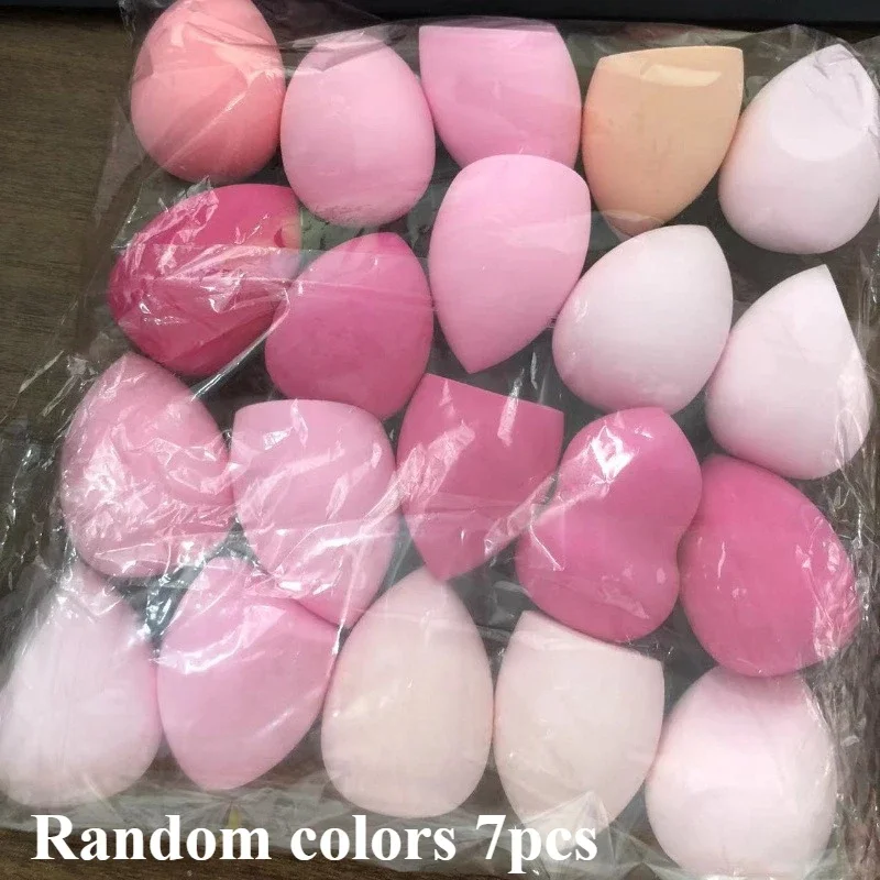 Description Picture 5 of item1/4/7PCS Beauty eggsoaked water to make it bigger and dry and wet dual-purpose makeup spongeliquid foundationwithout rubbing mud