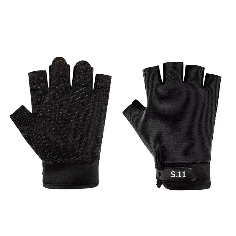 1Pair Half Finger Gloves Protective Sports Cycling Mountaineering Glove Adult Children'S Outdoor Training Fitness Tactical Glove 6