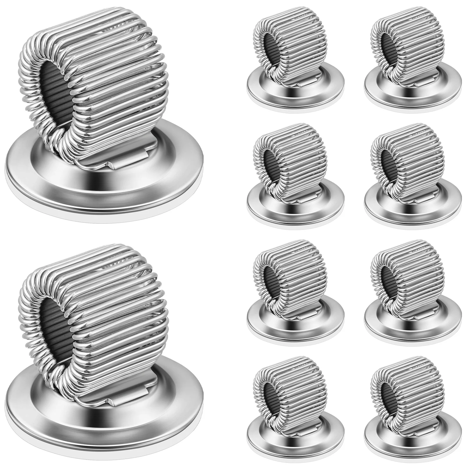 

10pcs Pen Holder Desk Pencils Holder Self Adhesive Pen Spring Holder Marker Holder for Home Office