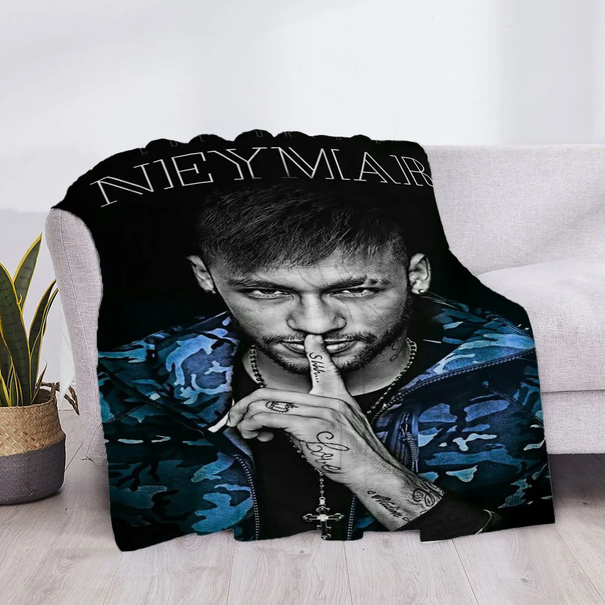 Star Blanket Neymars Fluffy Soft Blankets & Throws Plaid Luxury Cover Sofa Knee Microfiber H Anime Throw Child Cute Bed Home 6