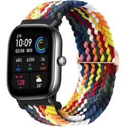 Universal Smart Watch Replacement Band - Stylish 20mm/22mm Strap Bracelet Accessory - 22mm watch strap (Rainbow White)