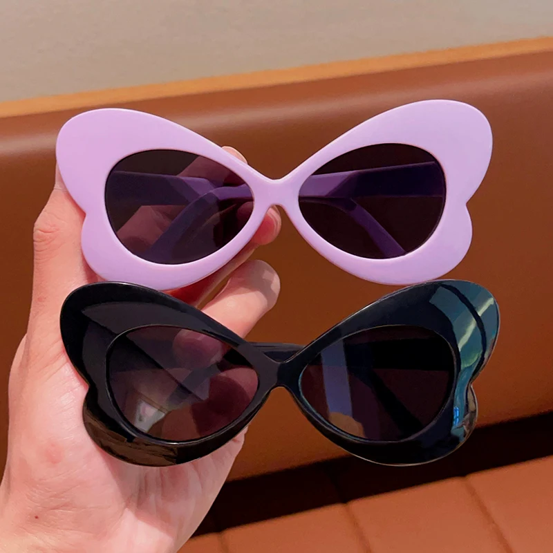 Kids Sunglasses Children Sunglasses New Children Simple Butterfly Shaped Cute Sunglasses UV400 Girls Boys Fashion Colors Protection Sunglasses Kids Sun Glasses