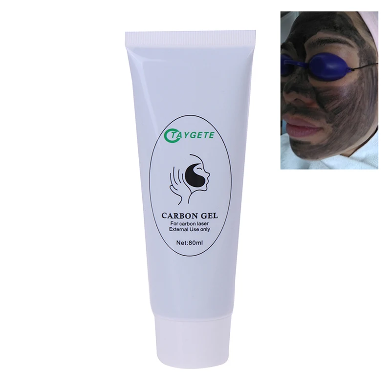

80ml Carbon Gel Deep Cleaning Moisturizing Black Face Cream For Laser Skin Rejuvenation Removal Blackhead Whitening Skin Care