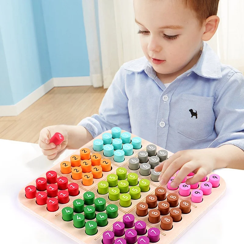 Kids Sudoku Games Chess Toys Cognitive Color Digital Board Party Games Educational Sudoku Puzzles Wooden Toys 6