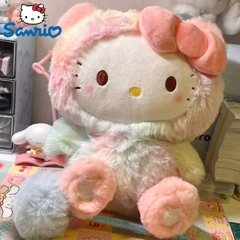 

Doll Sanrio Cinnamon Roll Mymelody Black Beauty Hello Cat Plush Cartoon Plush Doll Gradient Doll Plush Toy Birthday Present