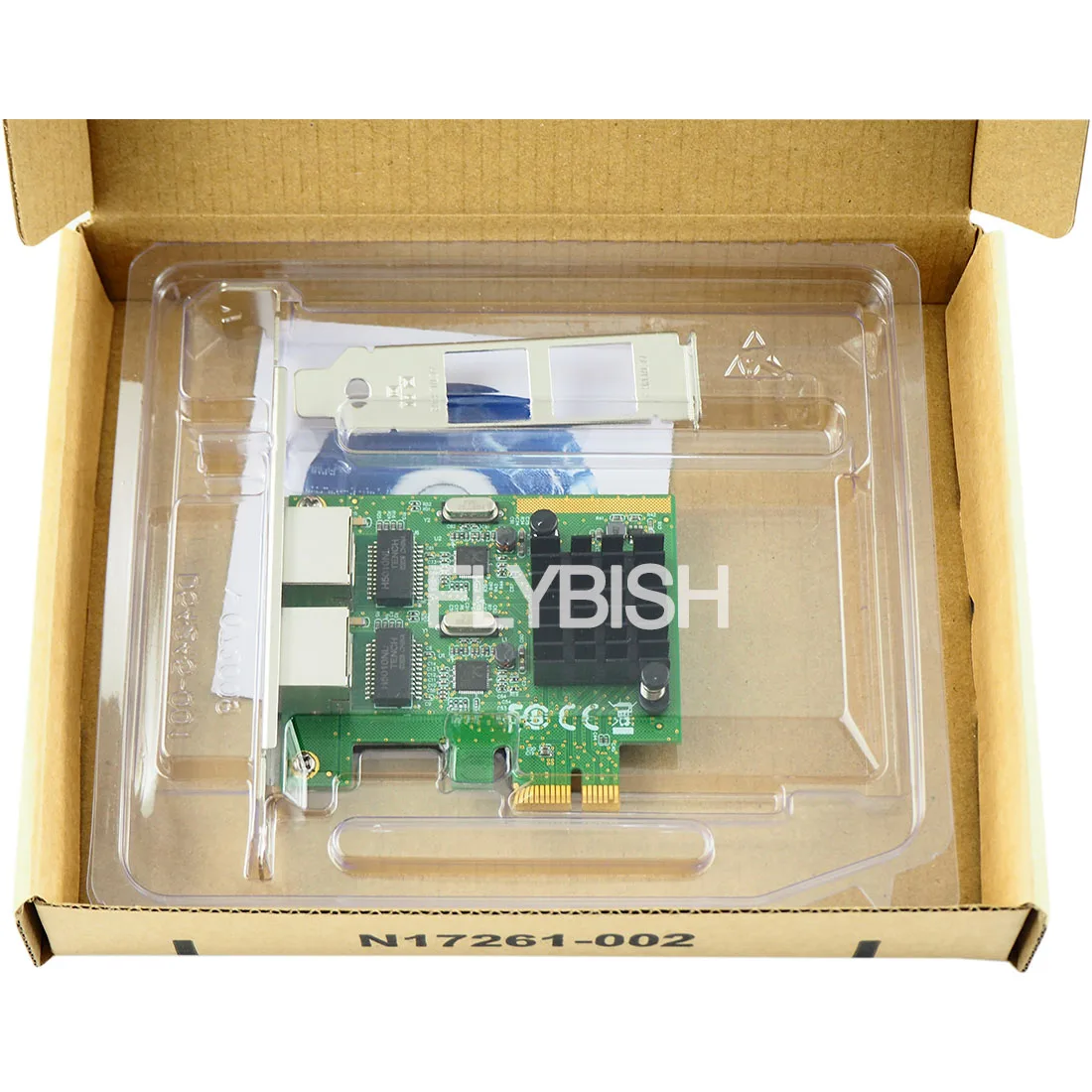 FLYBISH NA8111G-T2 PCI-E X1 듀얼 포트 기가비트 네트워크 카드, RTL8111G, 8111H, 2 포트
