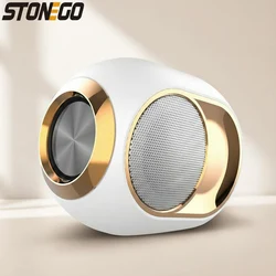 Compact Waterproof Bluetooth Speaker with 3D Stereo Sound and Hands - Free Calling (White)