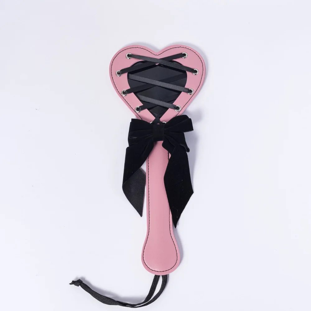 Heart-Shaped PU Leather Spanking Paddle Slapper Whip for Horse Training 6