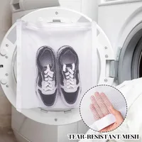 Sneaker Dryering & Washing Machine Bag, Dryer for Shoes - Elastic Strap Adjuster for Most Dryers Machines Door in Laundry Room 1