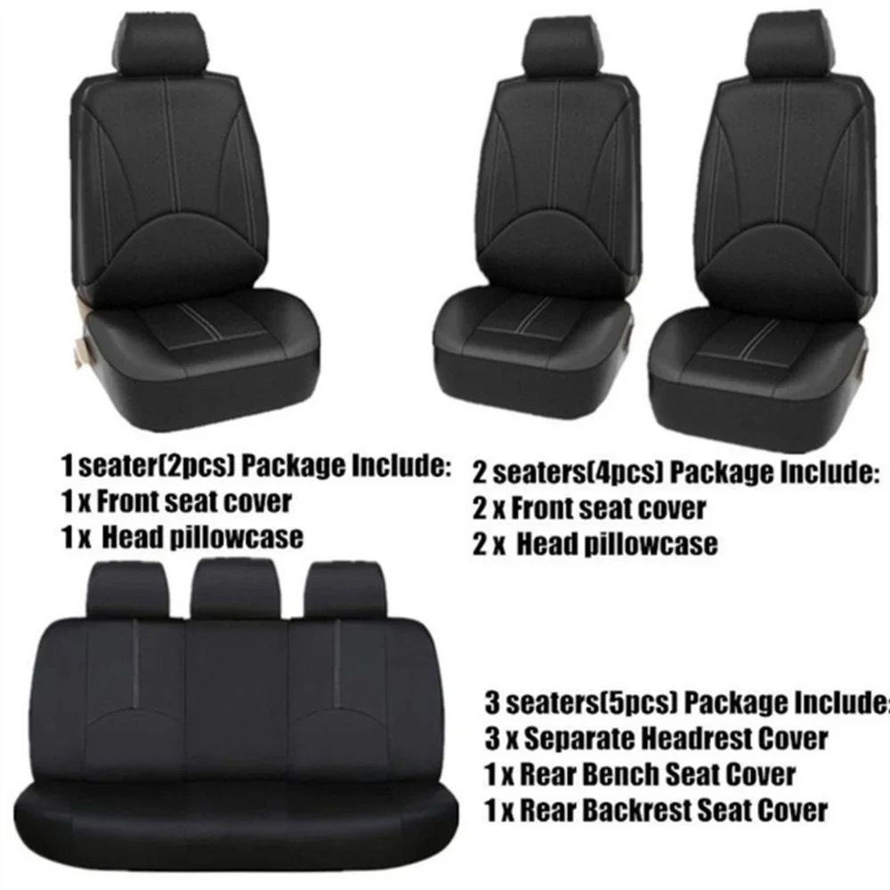 Cubierta De Asiento De Coche Universal – Material PU Sintético, 1 Unidad, Para Asiento Delantero