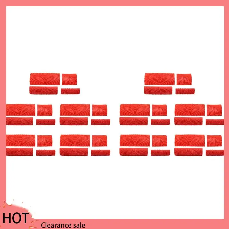 A88Z 40PCS Wood Graining Tool Set Rubber Wood Graining Pattern Wall Paint Painting Tool For Wall Painting Decoration DIY