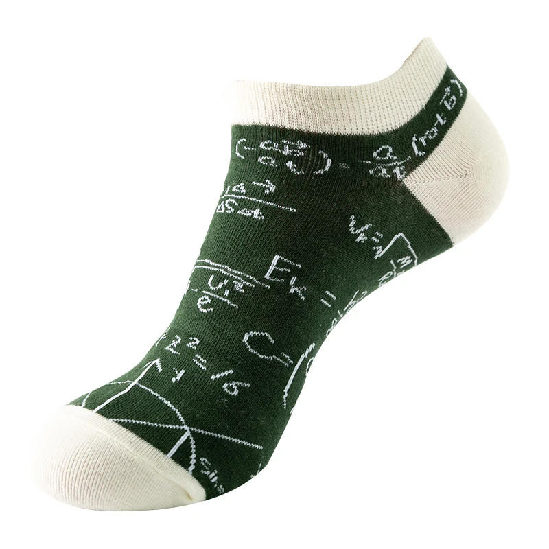 4Pair Unisex Fashion Cotton Men Woman Socks Haruku Art Oil Painting Cartoon Fruit Animal Casual Ankle Low Cut Sox_voghion.com