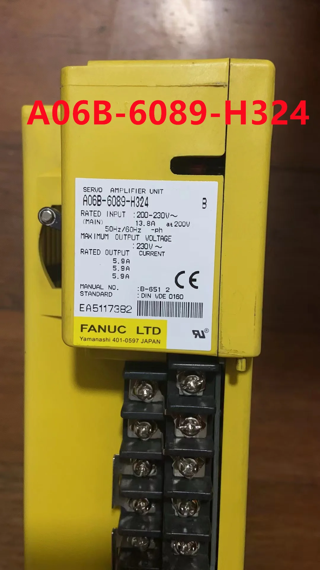 A06B-6089-H324 Used tested ok FANUC servo drive amplifier