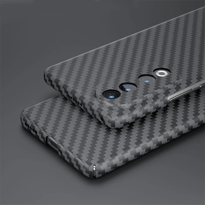 Carbon Fiber Texture Slim Hard Cover Phone Case - Protective Bumper with Ultra-Thin Design