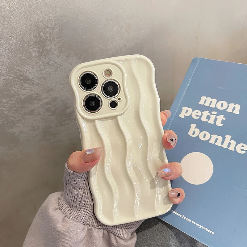 Fashion Wave Fold Pattern Case for iPhone
