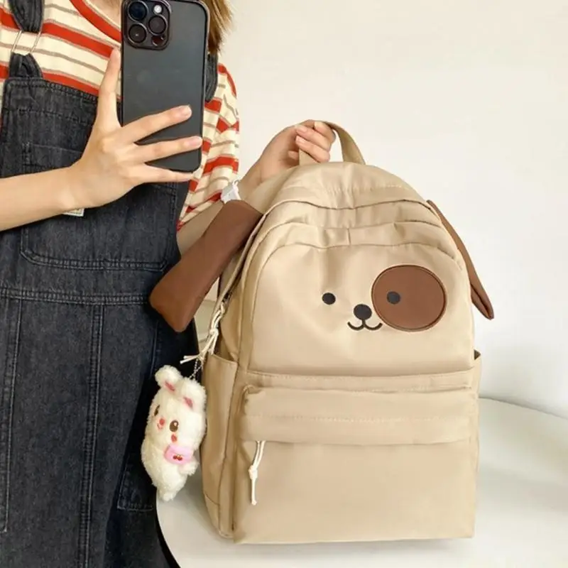 X90D Women Nylon Laptop Backpack Casual College School Bag Large Capacity Book Bags 1