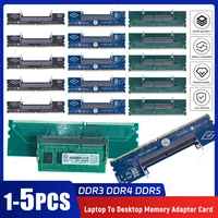 1-5PCS DR3 DDR4 Laptop To Desktop Memory Adapter Card SO-DIMM To PC DIMM Card Connector Card Memory Stick RAM Connector Adapter