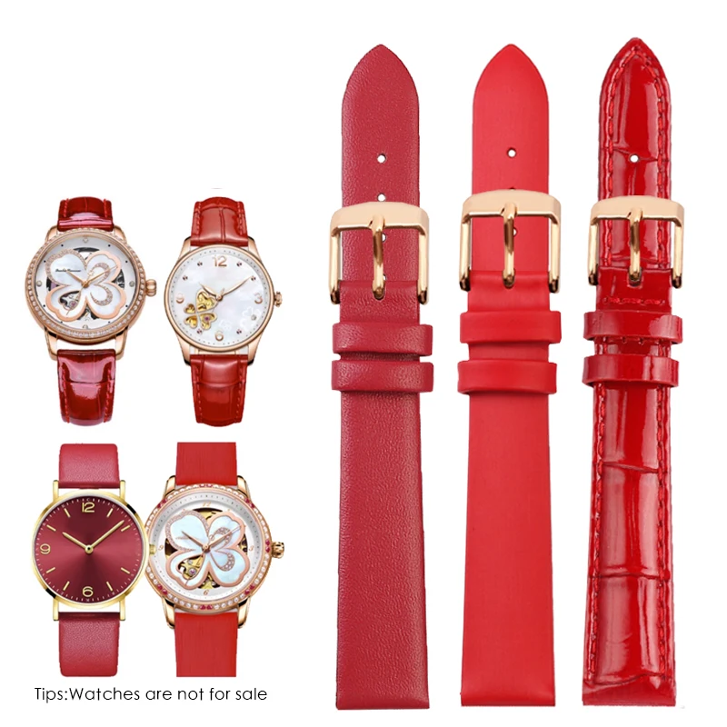 Adatto Per Sea-Gabbiano Time Goddess 6002 6130L/Omega/Tissot Coach Cinturino Per Orologio In Vera Pelle Da Donna 12 Mm14Mm1 6/18/19/20Mm