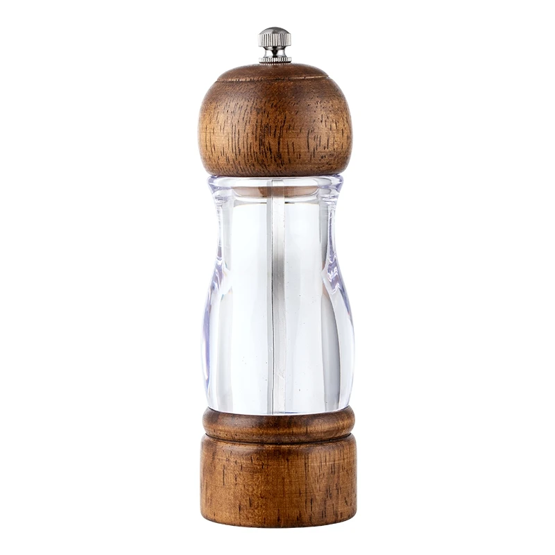 Wood Salt Pepper Mill Grinder Condiment Salt And Pepper Grinder Set