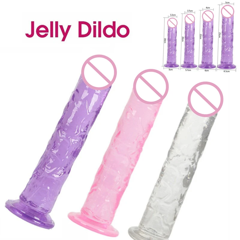 Realistic Jelly Dildo And Butt Plug For Anal Stimulation_voghion.com