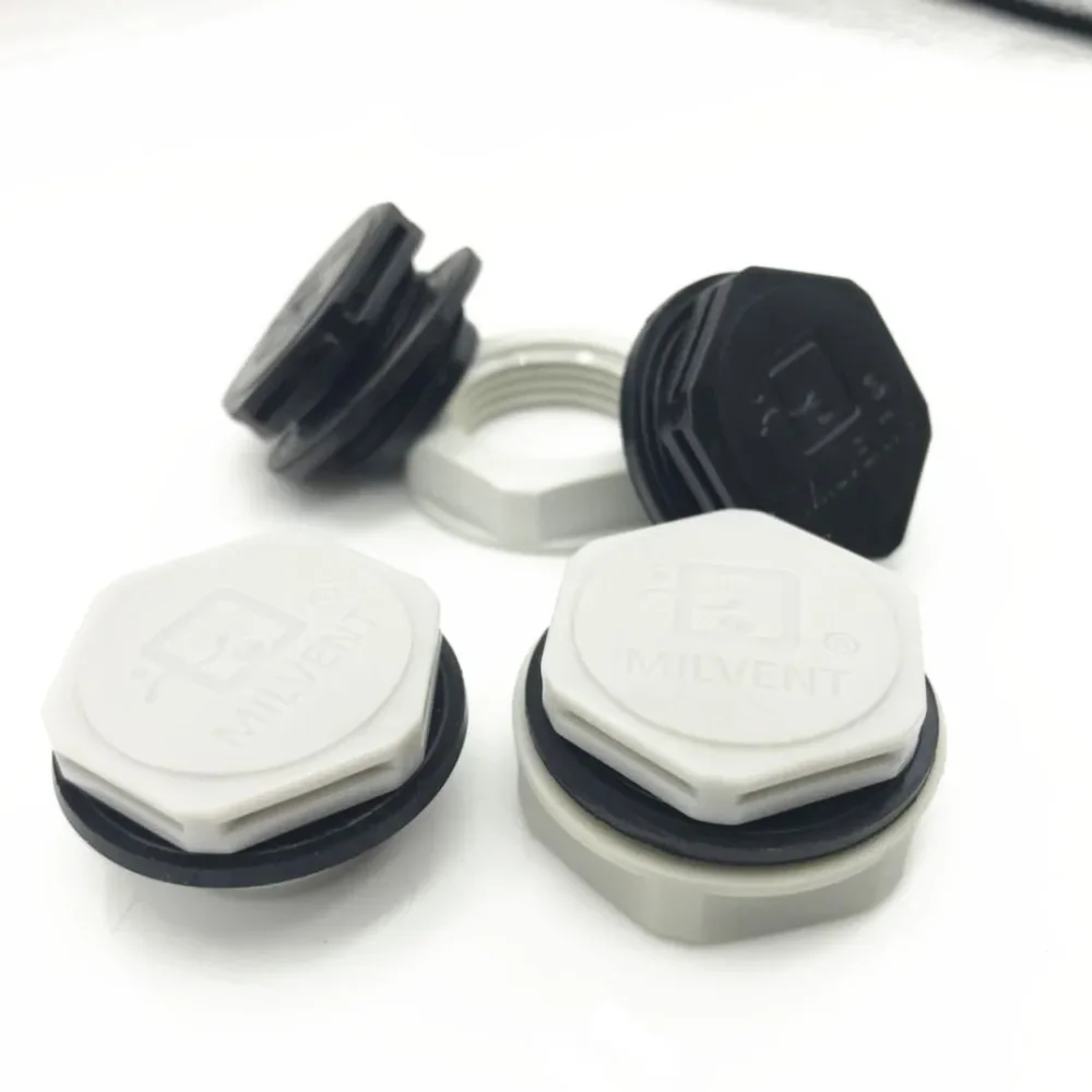 Milvent Screw In Vent Type M20*1.5 Air Permeable Vent Waterproof Breathable Plug Protective Vents For Outdoor Lighting