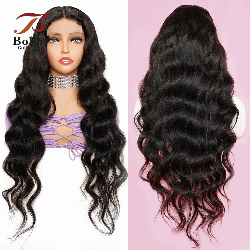 

30 inch Lace Front Wigs Body Wave Remy Human Hair Wig for Women Natural Color Glueless Transparent Lace Closure Wigs Bobbi