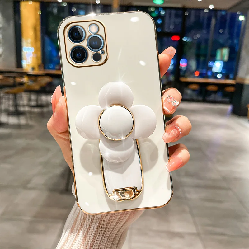 thumbnail image 1 of Funda giratoria con soporte de molino de viento, cubierta chapada en oro para iPhone 15 Pro Max 14 13 12 11 Pro Max XR X XS 7 8 Plus 6S, 1 of 5