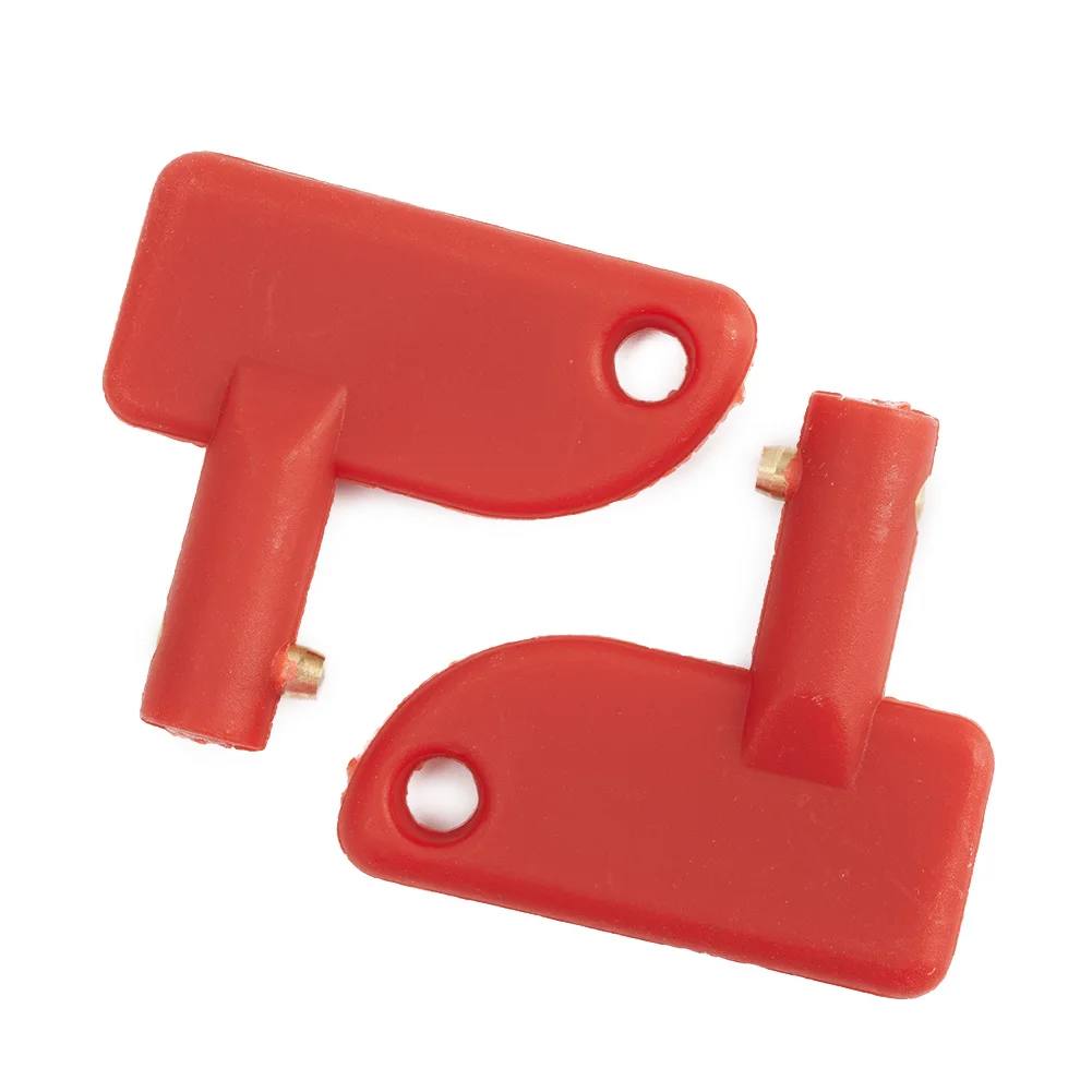 

2pcs Red ABS Plastic Cut Off Switch Keys - Brand New, High Quality, Universal For Auto/Marine/Boat/Truck