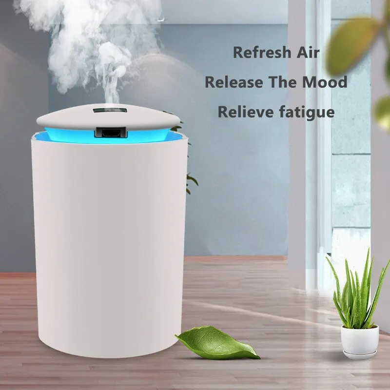 260ML Ultrasonic Mini Air Humidifier Essential Oil Diffuser for Home Car USB Fogger Mist Maker with LED Night Lamp