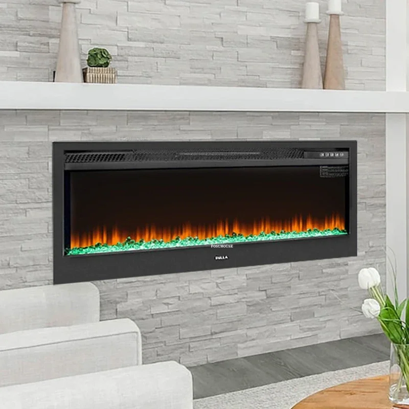European Living Room Heater Home Wall-mounted Room Decor Simulated Flame Decorative Fireplaces Hotel Embedded Electric Fireplace