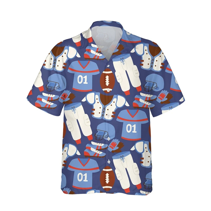 

Гавайская бейсбольная Мужская рубашка, креативный Пляжный топ с коротким рукавом и принтом в стиле пэчворк, Повседневная футболка на пуговицах, мужская одежда 3D, лето
