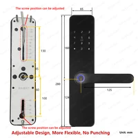 RAYKUBE F7 TT Lock Smart Fingerprint Lock Electric Door Lock With Longer Larger Handle Panels Mirror Design APP Remote Control - Image 3