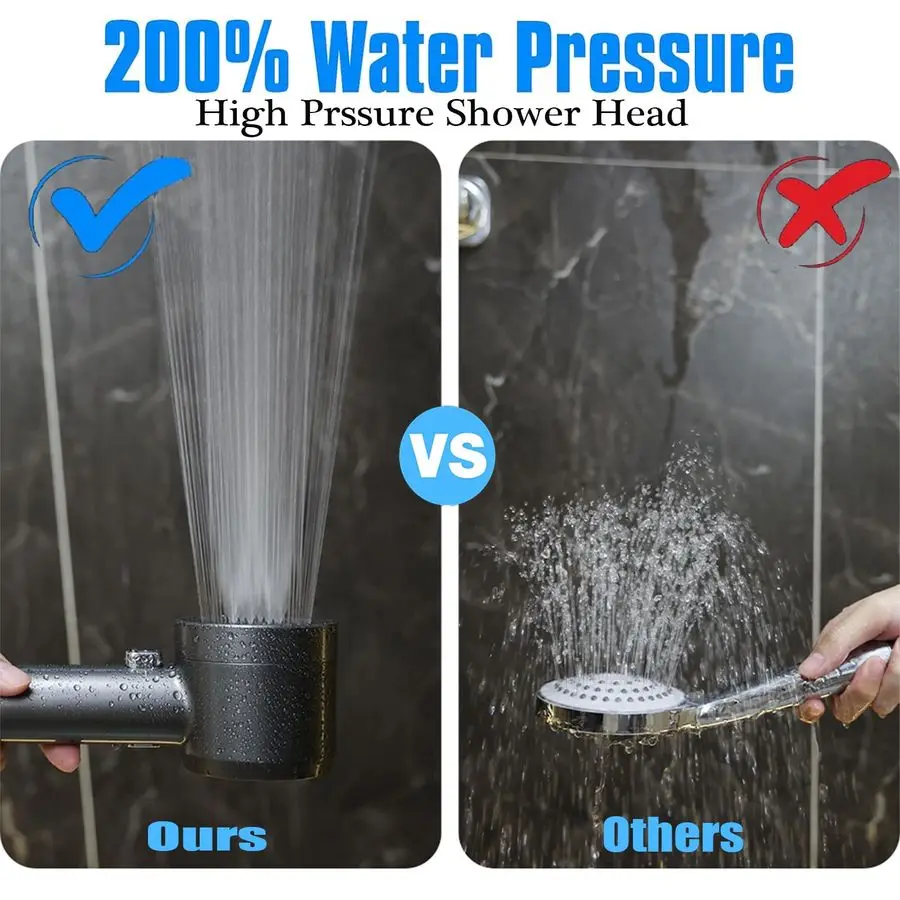 Pressure Shower Head with Handheld - image 3