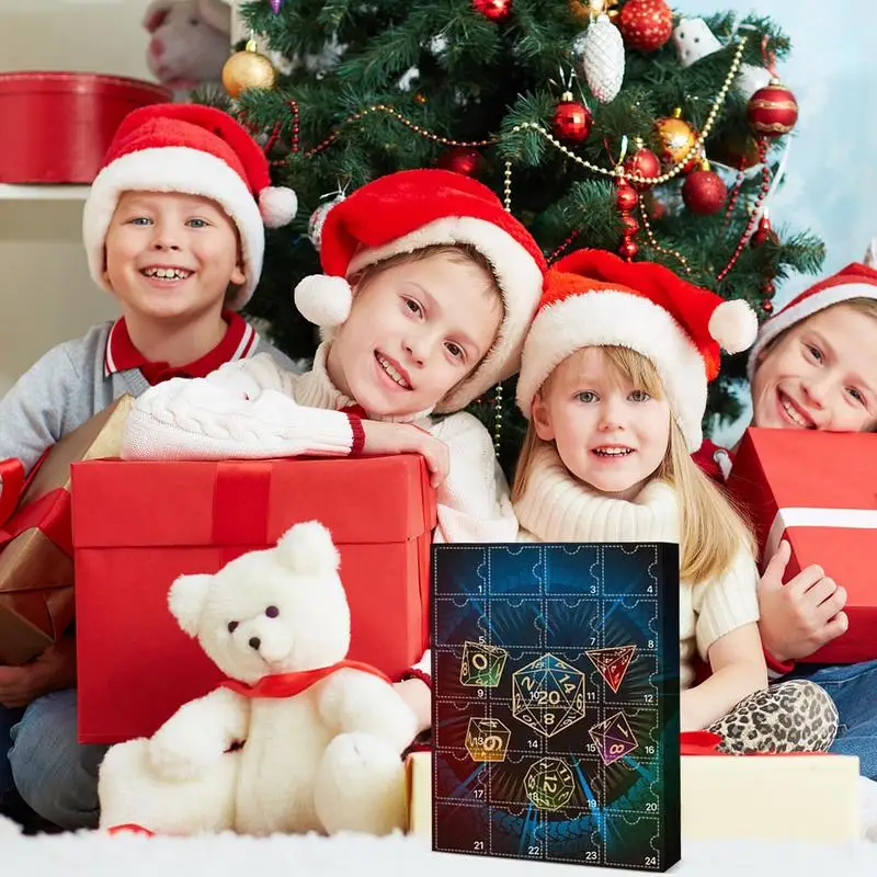 Christmas Advent Calendar Dungeons Advent Calendar Miniature Game Figures Set Countdown Collectibles for Kids