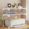 Kitchen Elevated Design Seasoning Rack Microwave Storage RackBilayer Oven Modern Minimalism Kitchen Accessories Organizer 3