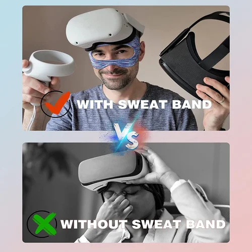 VR 안경 커버, 통기성 가상 현실 헤드셋, 메타 오큘러스 퀘스트 2, 퀘스트 3, 땀 밴드 아이 마스크, 퀘스트 2 액세서리 3
