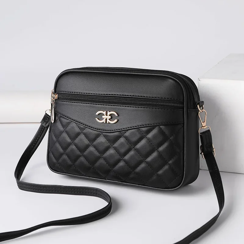 Women Shoulder Bag Four Layer High Capacity Crossbody Shoulder Square Handbag women shoulder bag