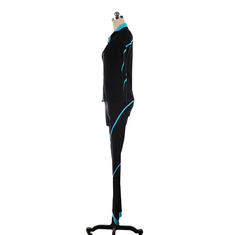 Artistic Gymnastics Figure Skating Training Competition Set, Jacket and Pants, Women's Performance Dance Set, Color Zipper