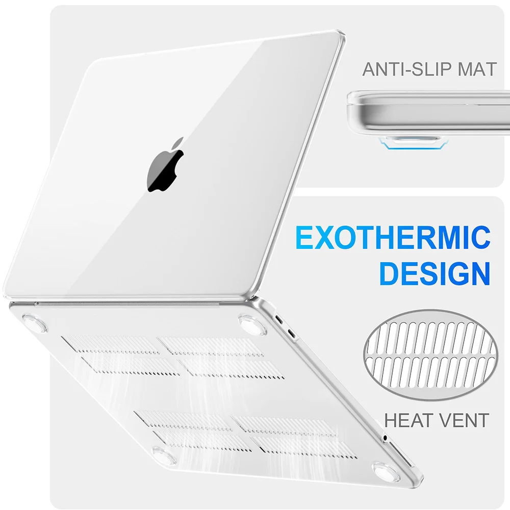Crystal Clear Scratch-Resistant Protective Laptop Case