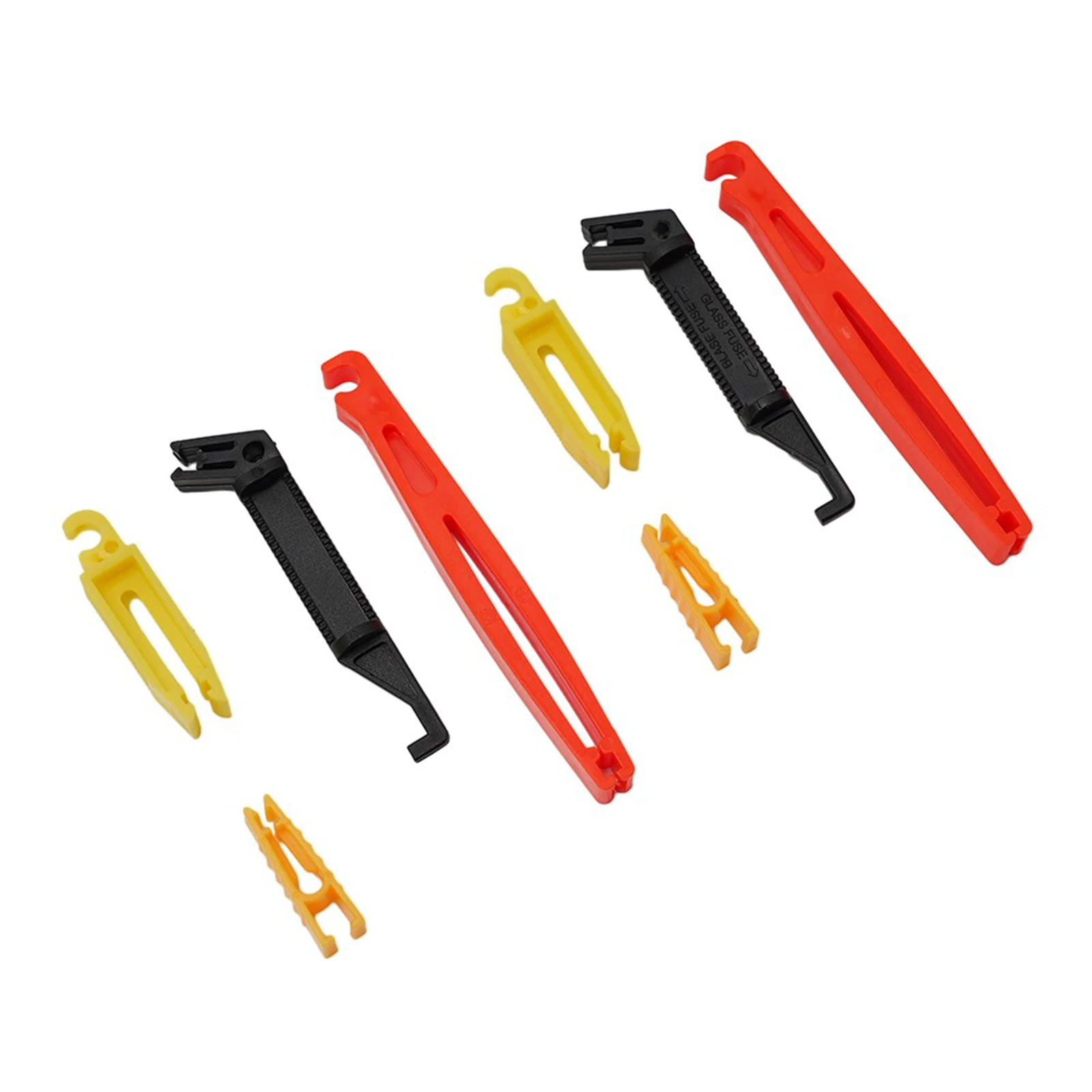 Car Fuse Puller Fuse Clip Tool Extractor Removal Universal Mini Plastic Blade Puller For Car Holder Accessories fuse puller 8Pcs