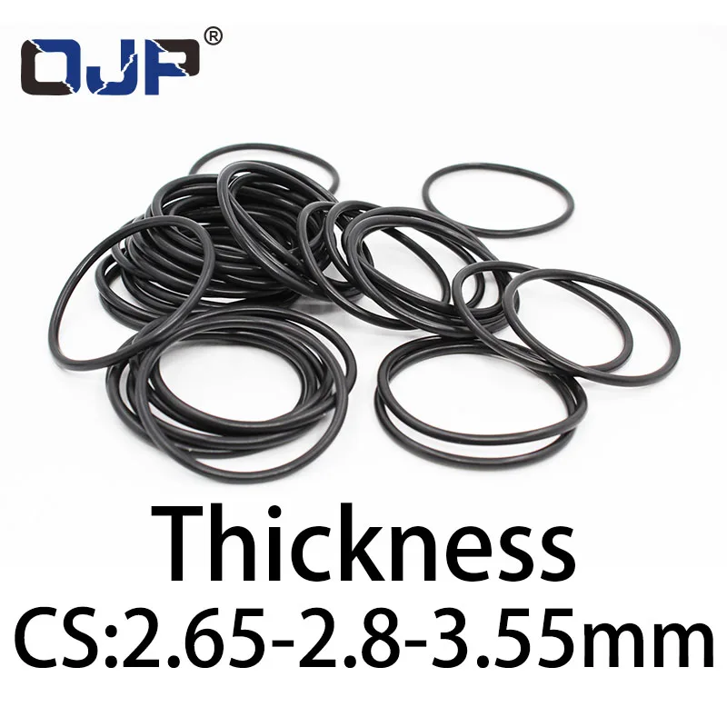 

O-ring thickness 2.65/2.8/3.55mm CS NBR Nitrile sealing temperature resistant gasket rubber ring complete in specifications