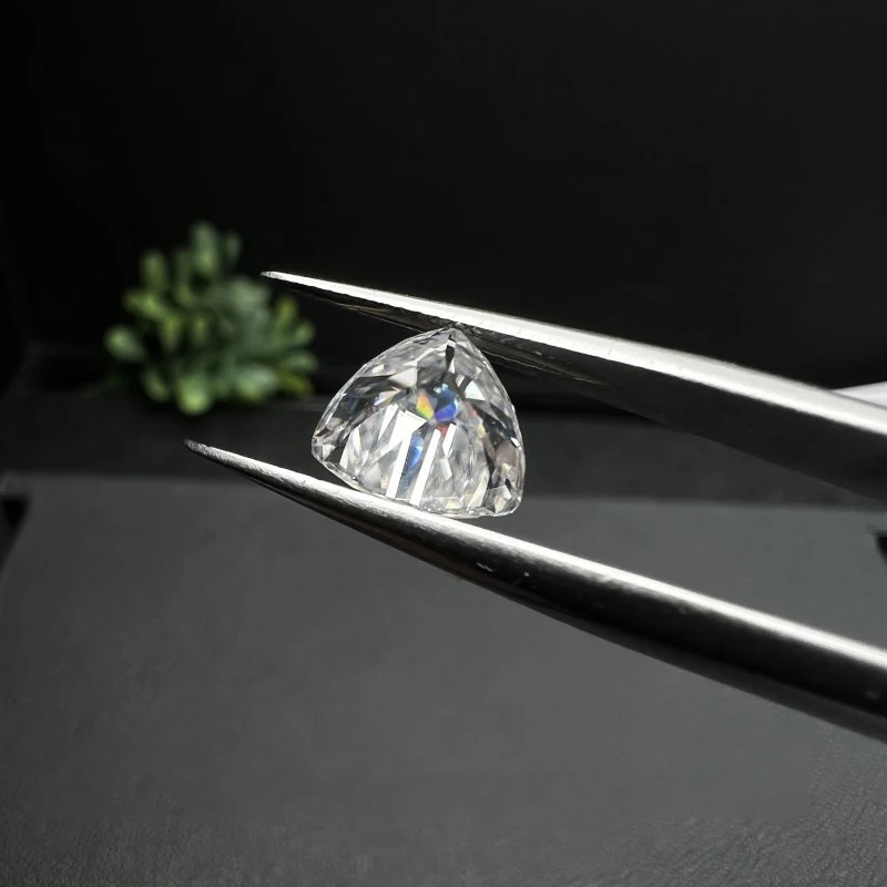 DJMAX 2-14mm Trillion Cut Moissanite Loose Stones Full Triangle Moissanite Diamond Gemstones D Color & VVS1 For Jewelry Making 2