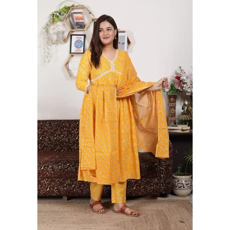 

Women Kurti Palazzo Dupatta Party Wear Handmade Wedding Suit Classic Ethnic Clothing