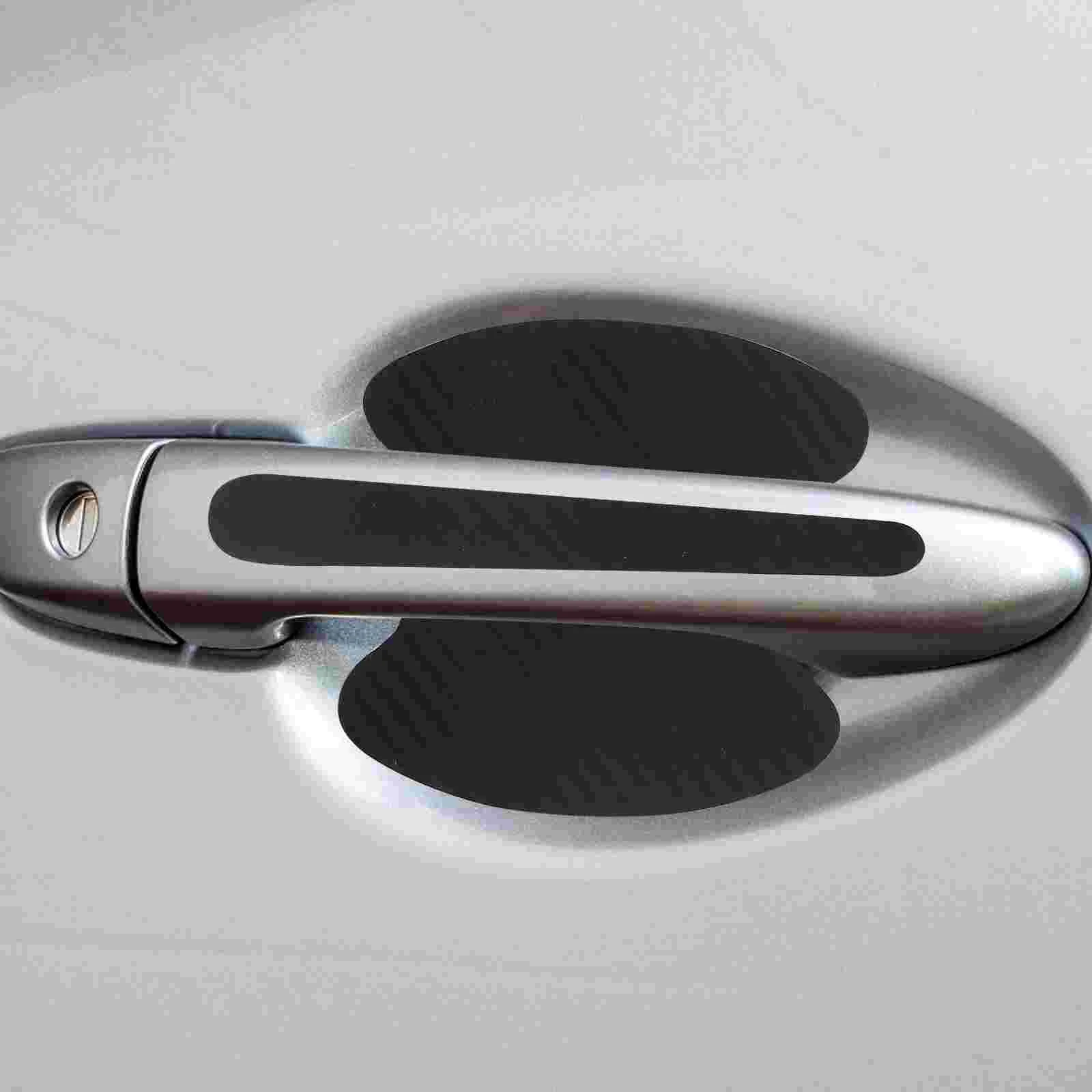 

1 Set of Self-Adhesive Reflective Strips Car Door Bowl Protector Car Door Handle Safety Stickers