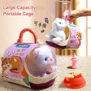 New 13PCS Boxed Electronic Plush Pet Cat Toy Set Children's Simulation Electric Plush Kitten Toy Children's Birthday Gift