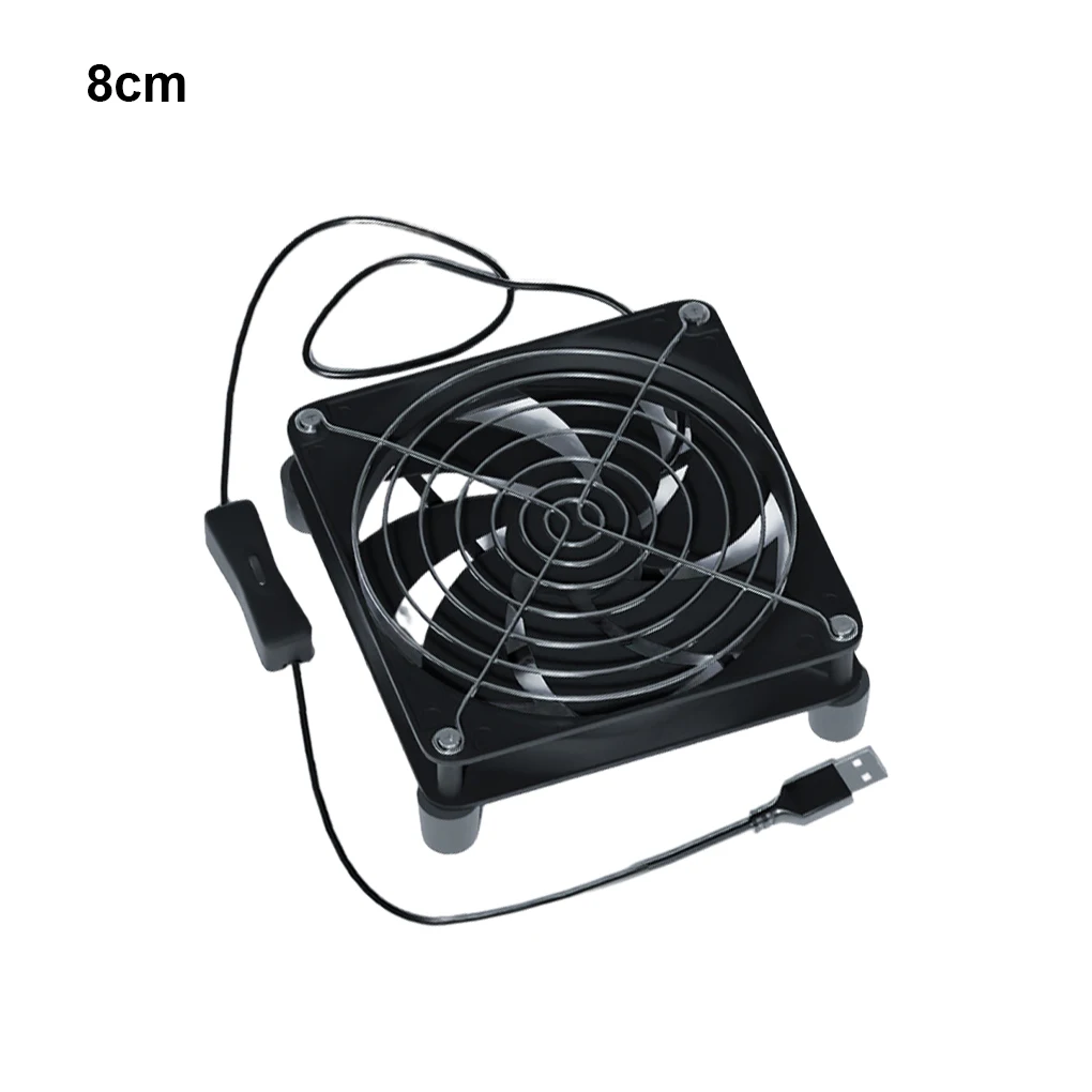 External Router Fan USB Powered And Effective Strong Wind USB Cooling Fan TV Box ABS