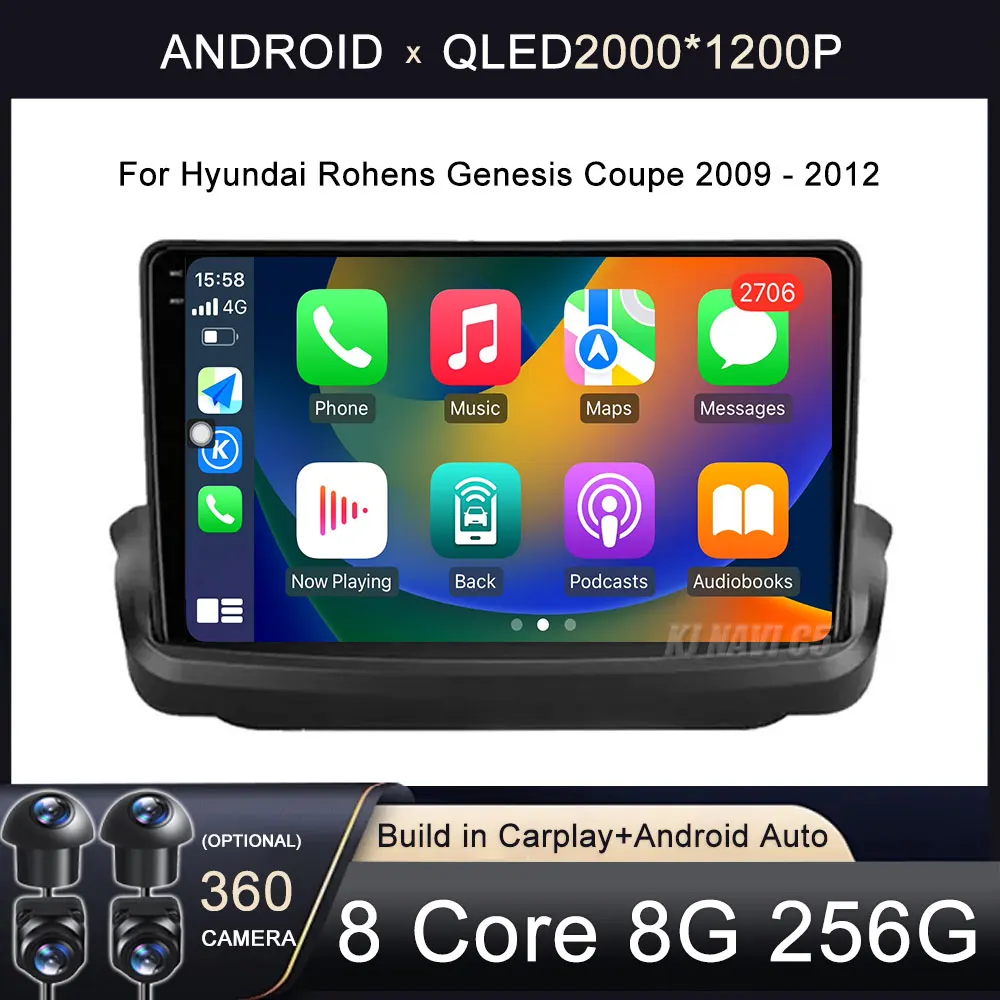 Android-auto-Android-14-For-Hyundai-Rohens-Coupe-Genesis-Coupe-2009 ...