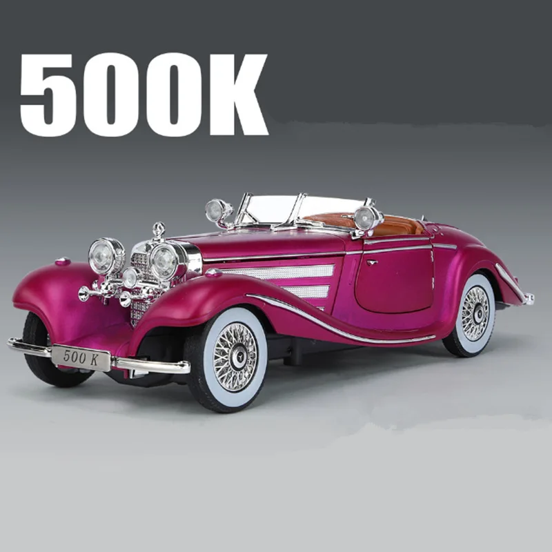 1:24 1936 ベンツ 500K 合金車モデルダイキャストメタル