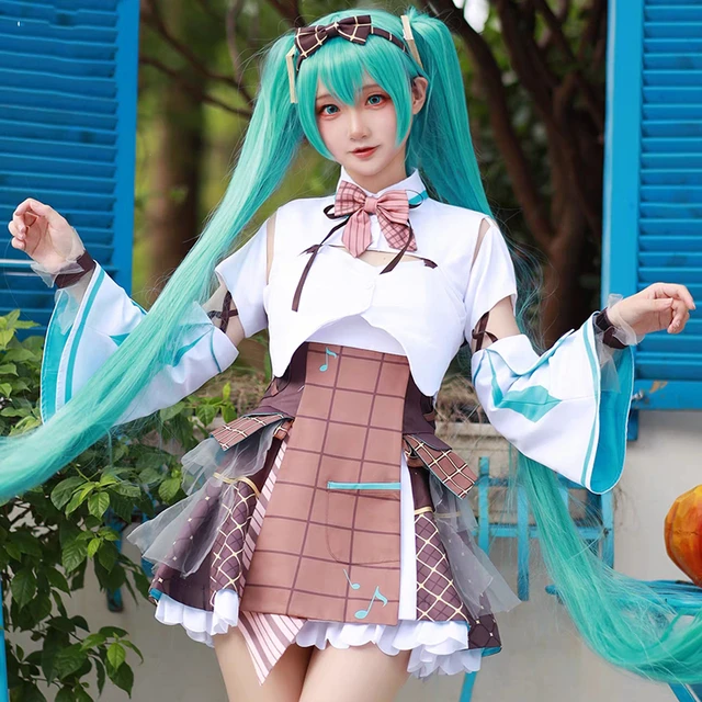 Costume de Cosplay Miku pour filles, tenue de fête, dessin animé, Lolita,  mignon, Kawaii, jeu de rôle - AliExpress